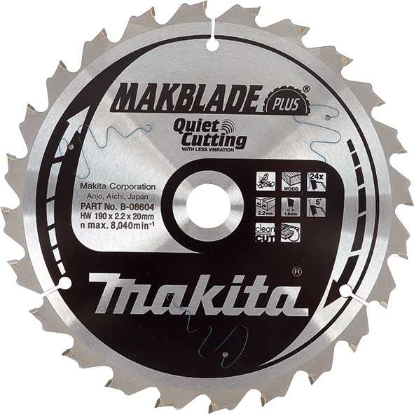 Makita T.C.T. pjūklas 260X2.3X30mm 20° T24 B-17712 T.C.T • 260 x30 mm • T24 • 20° • Medienai