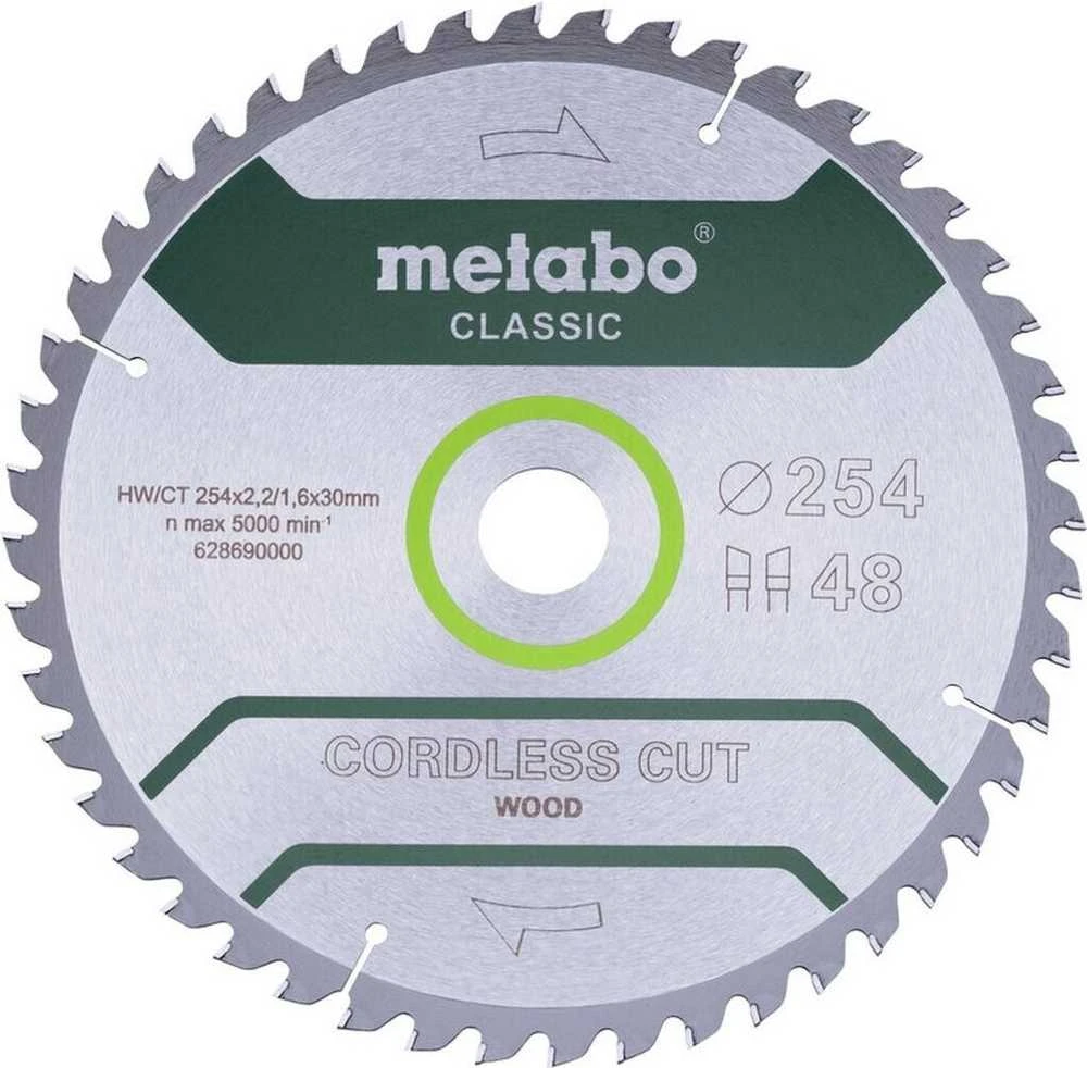 Pjovimo diskas medienai Metabo 628690000; 254x30 mm; Z45; 5°