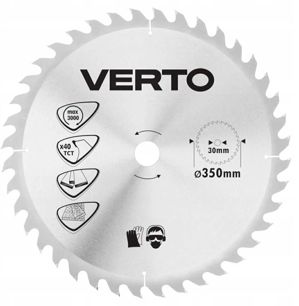 Pjovimo diskas medienai Verto 61H142; 350x30 mm