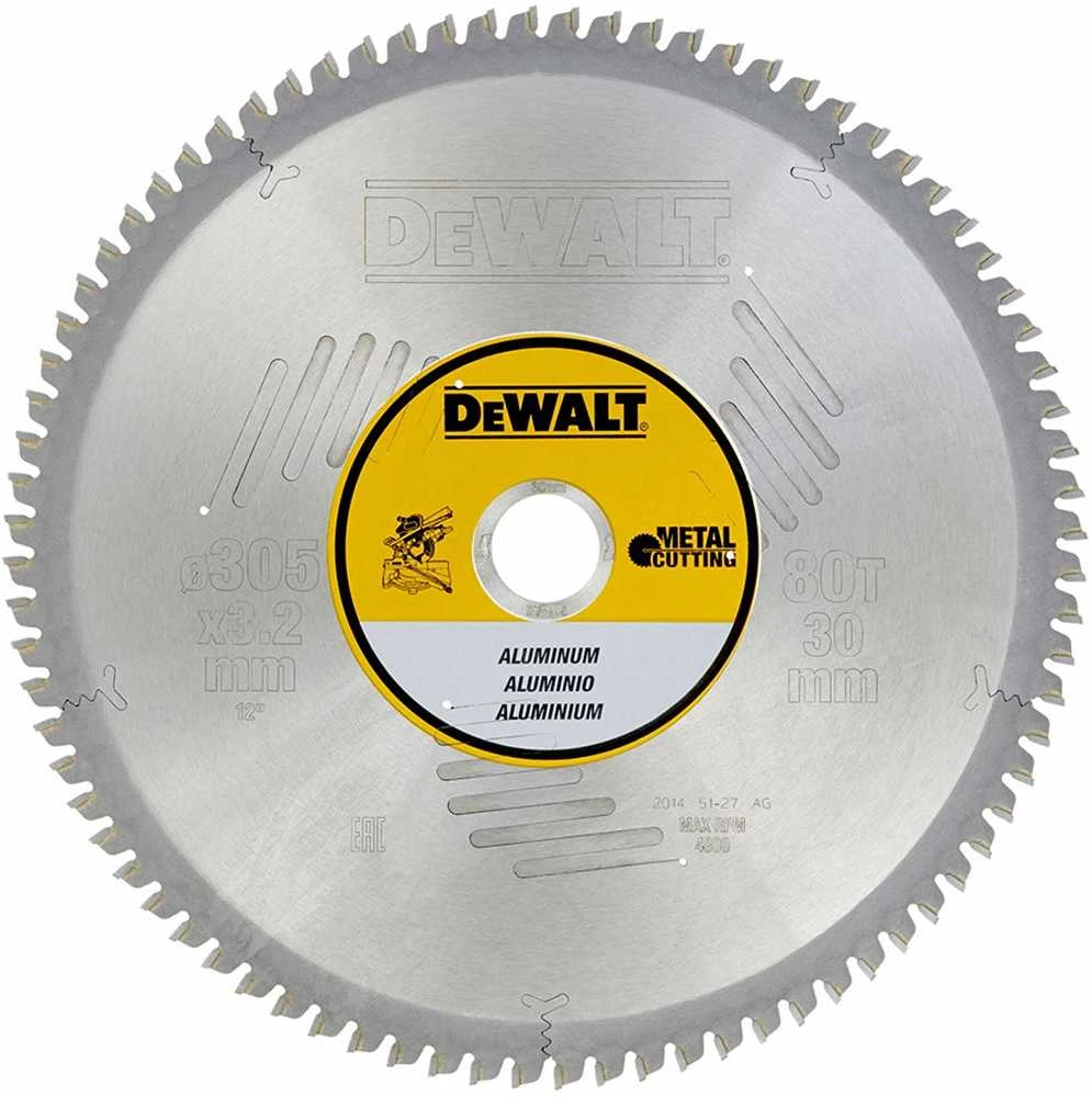 Pjovimo diskas metalui DeWalt; 305x3,2x30,0 mm; Z80; -5°