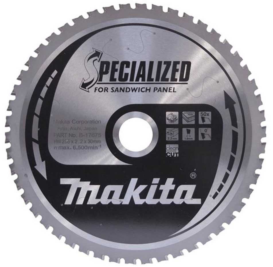 Makita B-33607 T.C.T. pjūklas 355X2.6X30mm 0° T80 SPECIALIZED daugiasluoknėms plokštėms