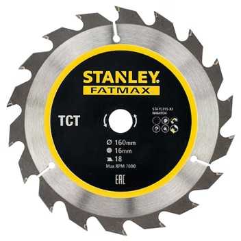 Pjovimo diskas Stanley STA15315; 160x16mm; Z18