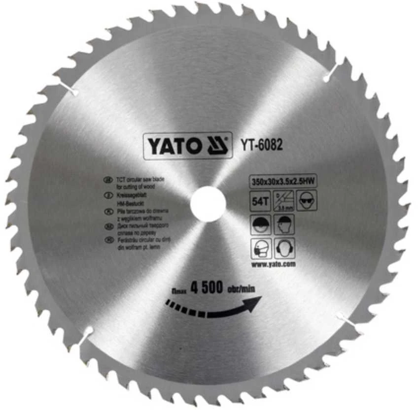 YATO WIDI diskinis pjūklas 350x30 mm 54 dantu 6082