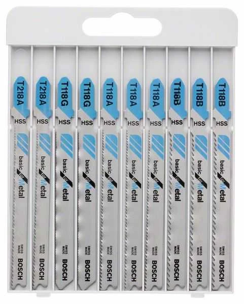 Bosch 10 Siaurapj.pjūkl. kompl. X-Pro Line Basic forMetal