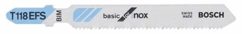 Bosch 5 siaurapj. pjūkleliai T 118 EFS Basic for Inox
