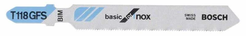 Bosch 5 siaurapj. pjūkleliai T 118 GFS Basic for Inox