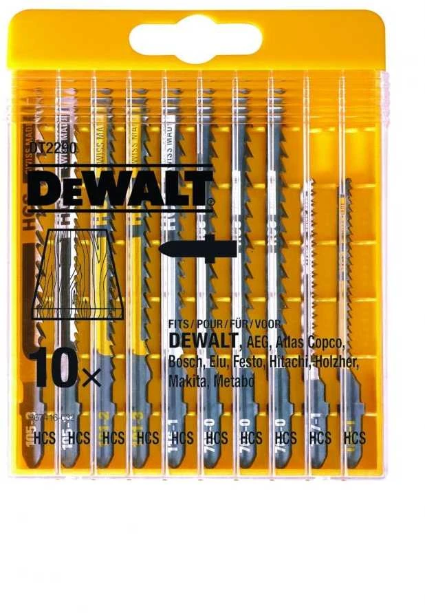 Pjūkleliai siaurapjūkliui DeWalt DT2290; 10 vnt.