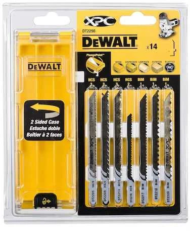 DEWALT JIGSAW BLED MIX 14 vnt. MEDIENA/LAMINATAS/PVC