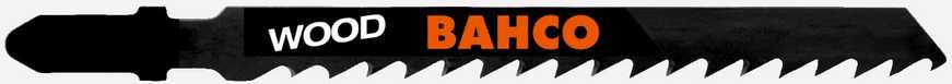Bahco Siaurapjūklio geležtės 1,45x132mm 8TPI Bimetal, T-fiksatoriuis, 4-65mm kietai medienai 5vnt.
