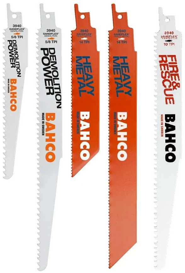 Bahco Tiesinio pjūklo geležtės Sandflex bimetal HDD Sunkiems metalams komplektas 5vnt.