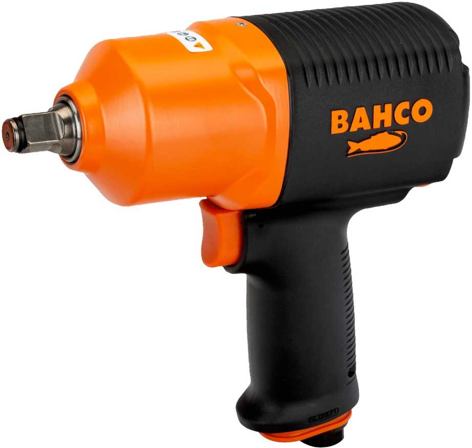 Bahco Pneumatinis smūginis veržliasukis 1/2" maks 1112 Nm, 187mm, 1,91kg, dvigubo smūgio mechanizmas