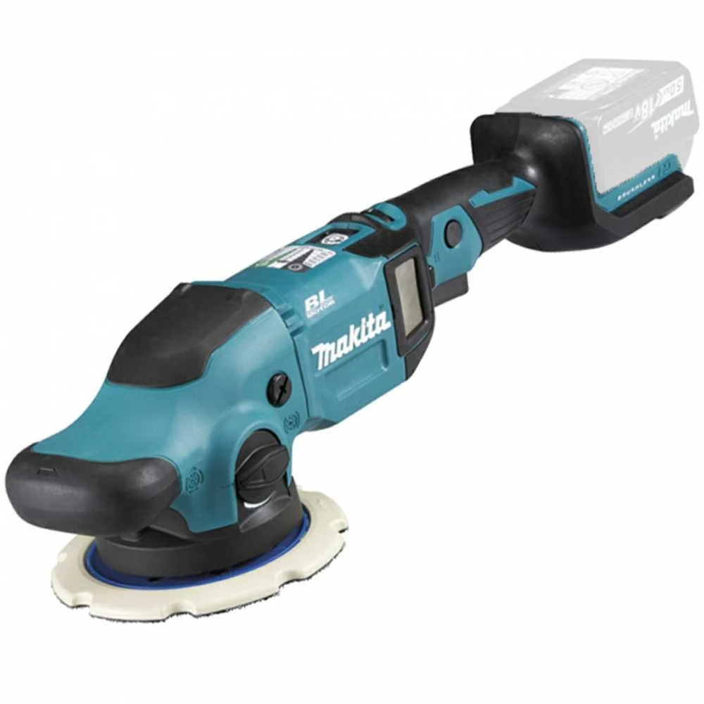 Makita DPO600Z Akumuliatorinis Poliruoklis; 18V; 150mm, 0-6,800 OPM, 0-13,600 SPM, 0-780 RPM, 3,1kg