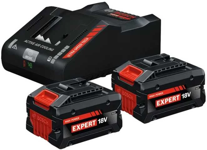 Bosch 18V akumuliatorių ir įkroviklio komplektas