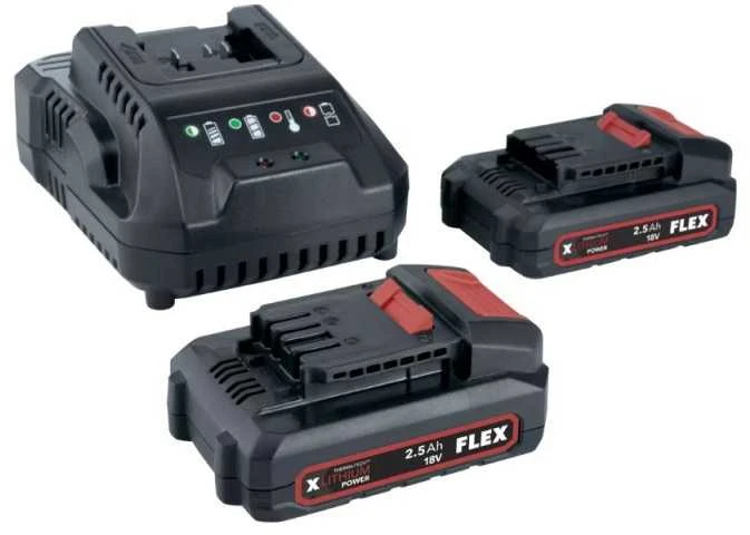 Akumuliatorių rinkinys FLEX P-SET 22Q 18V 2x2,5Ah