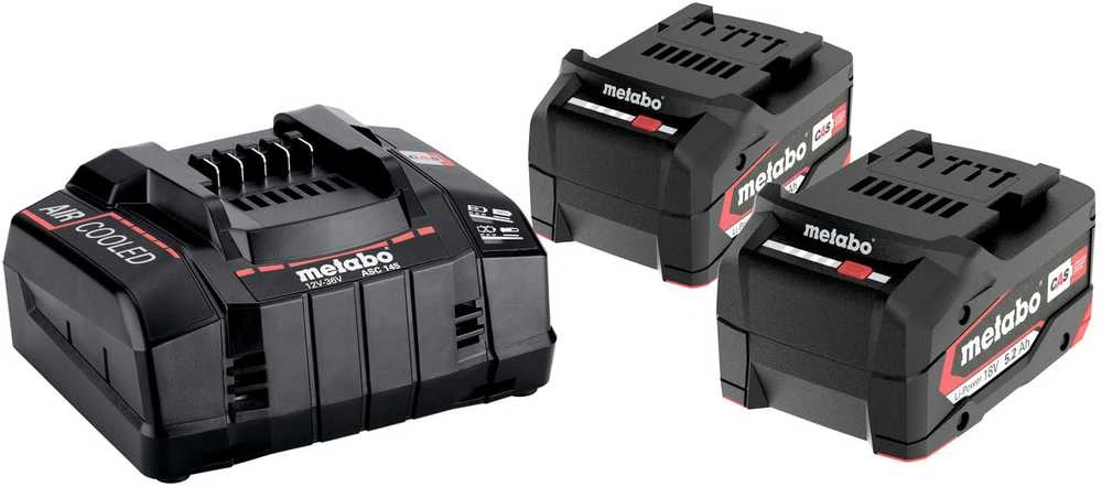 METABO.BATERIJA 18V 5,2Ah x2 + ĮKrovimas