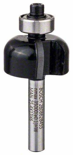 Bosch Fasoninės frezos 6 mm R1 4 mm, D 25,4mm,L12,6mm