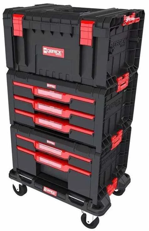 Q-Brick Įrankių dėžės Qbrick System PRO, Juodos/Raudonos spalvos