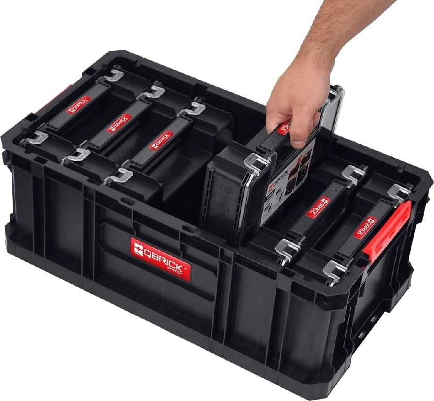 Q-Brick MULTI System TWO BOX 200 dėžė su 6 dėtuvėmis