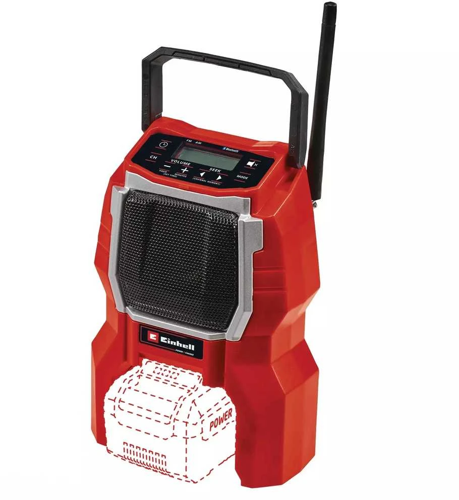 Radijas Einhell TC-RA 18 Li BT - Solo; 18 V (be akumuliatoriaus ir pakrovėjo)