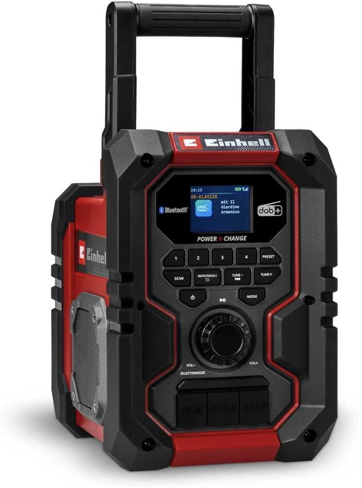 Radijas Einhell TE-CR 18 Li DAB+/FM/BT; 18 V (be akumuliatoriaus ir pakrovėjo)