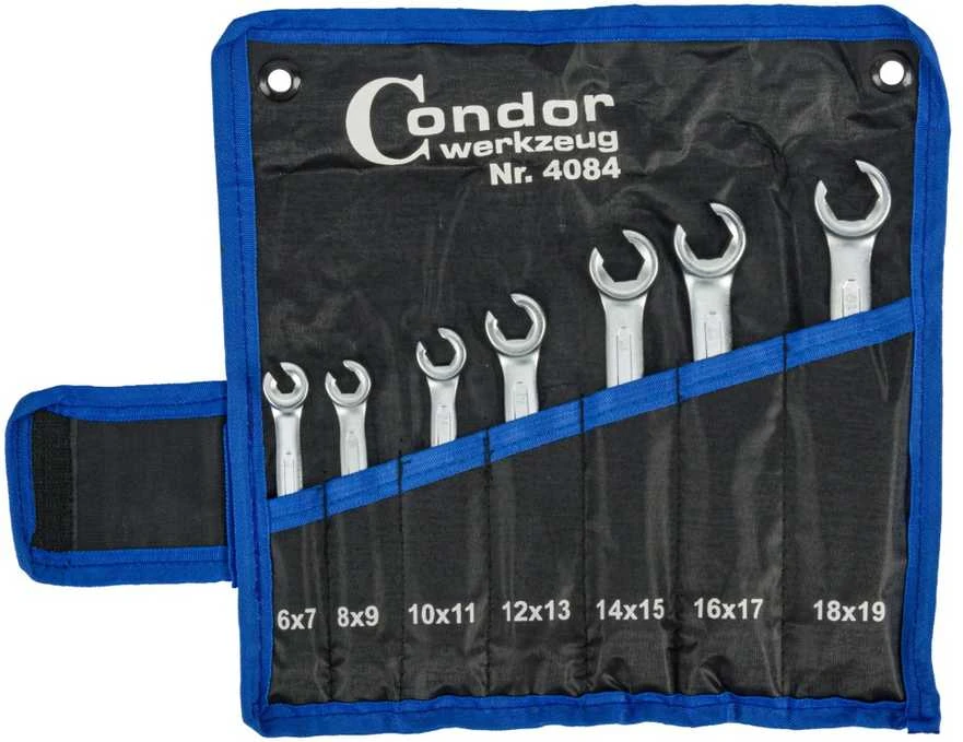 Raktų komplektas Condor Werkzeug C4084; 6-19 mm; 7 vnt.
