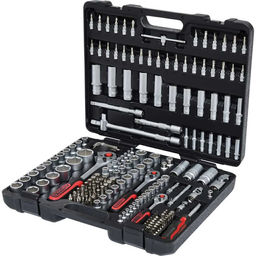 Įrankių rinkinys 1/4+3/8+1/2'' 179 vnt, KS Tools