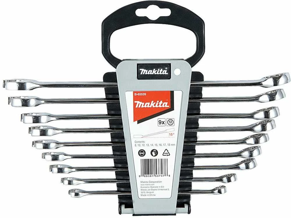 Makita Kombinuotų veržliarakčių komplektas 9vnt B-65539