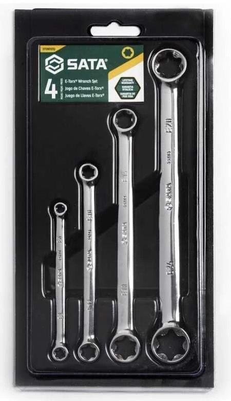 SATA KLUCZ OCZKOWY E-TORX 4vnt. DWUSTRONNY