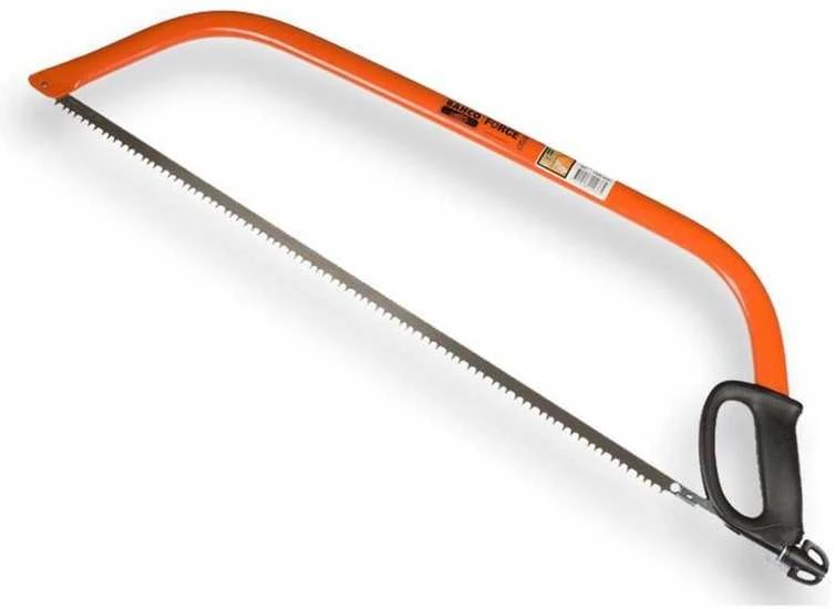 Bahco Profesionalus rėminis pjūklas ERGO FORCE 30" 760 mm. Geležtės įtempimas iki 120 kg. mm. Integruota rankena. Komplektuojamas su sausos medienos geležte.