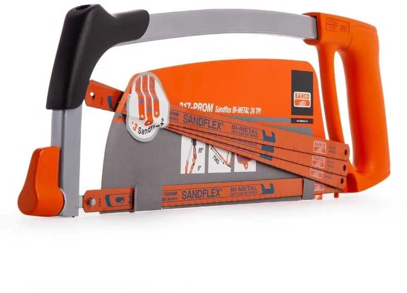 Bahco Metalo pjūklo rėmas 300mm + 3 geležtės Dovanų