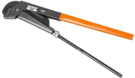 Bahco Universalus raktas vamzdžiams. Bendras ilgis 557mm. Max 90mm. 2 1/2" vamzdžiui. Oksiduotas, anktikorozinis padengimas,grūdintos siaurintos žiotys, neslystantys dantys. Aukščiausia klasė