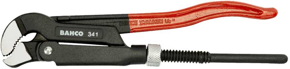 Bahco Reguliuojamas vamzdinis raktas. Bendras ilgis 530mm. Max 2". Ypač atsparus dėvėjimuisi dėl indukcinio dantų grūdinimo, neslystantys dantys