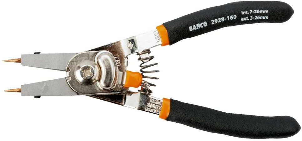 Bahco Replės fiksavimo žiedams su keičiamais antgaliais vidiniams ir išoriniams žiedams 200mm 10-51/7-51mm