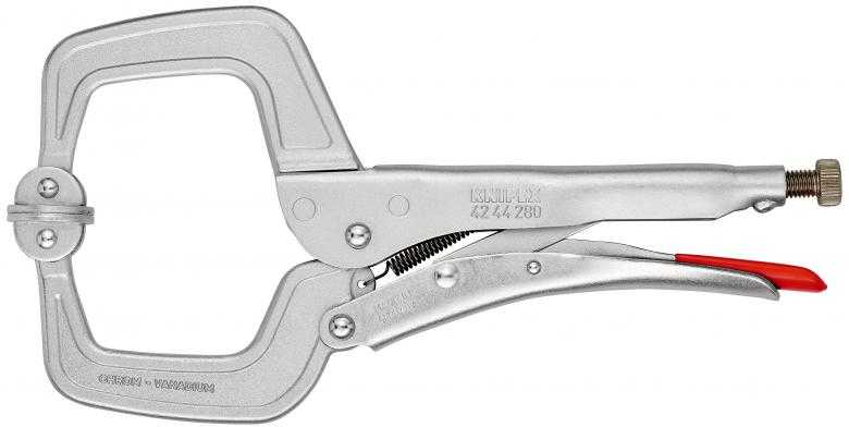 Fiksuojamos replės O- žiotys 280mm D90mm, Knipex