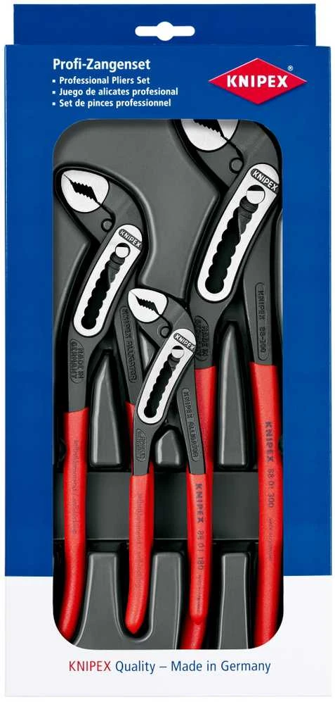 KNIPEX replių rinkinys 3 vnt 180/250/300mm