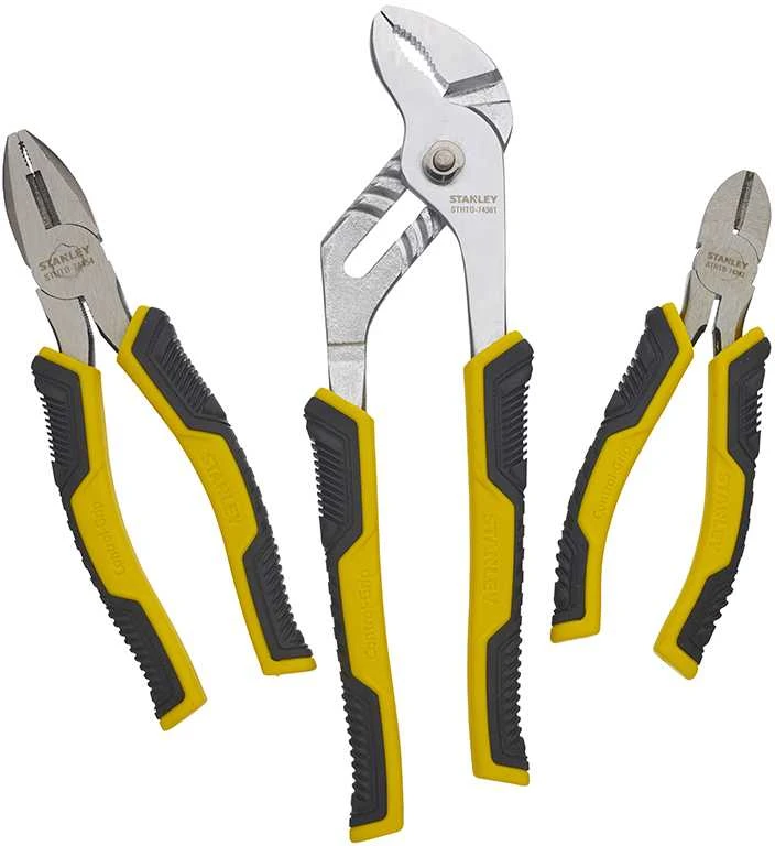 STANLEY PLIERS DYNA GRIP RINKINYS 3 vnt.