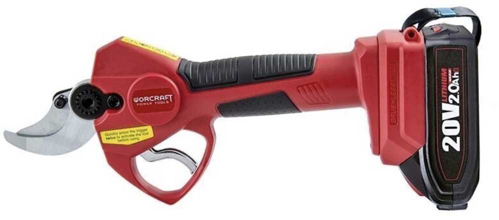 Akumuliatorinis sekatorius Worcraft 20V LI-ION, be akumuliatoriaus ir įkroviklio