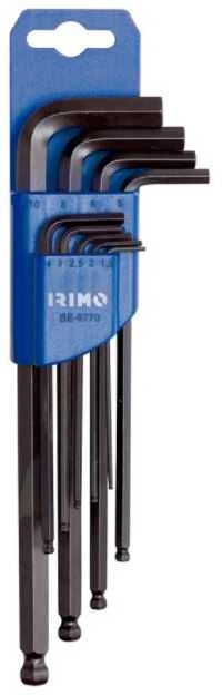 L-formos Hex raktų suapvalinta galvute rinkinys 9 vnt 1,5-10mm Irimo blisteryje