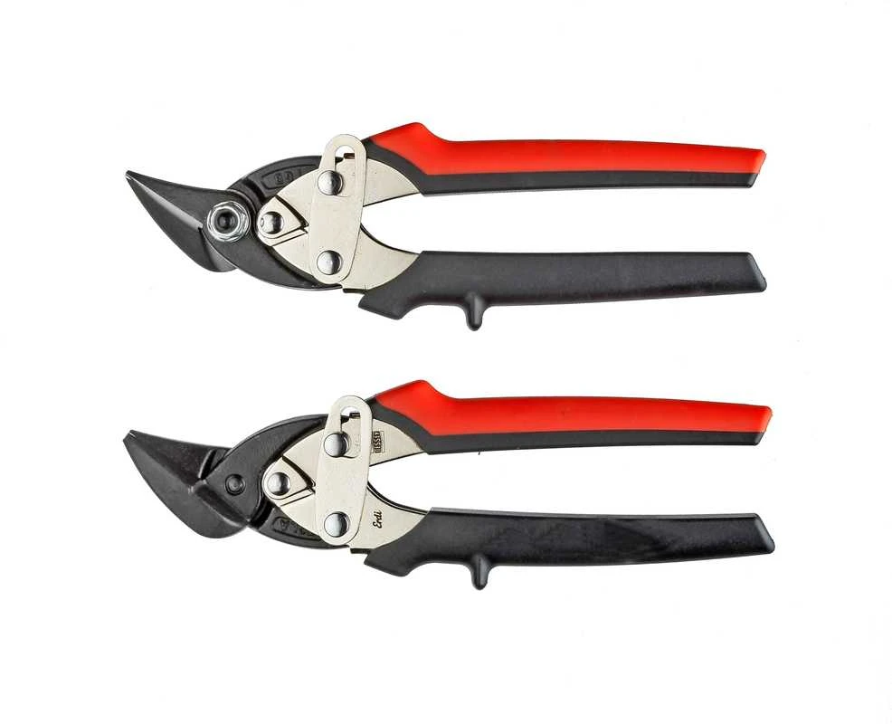 Freund Išlenktos skardos kirpimo žirklutės "MINI" 180mm HRC 61 (kairinės)