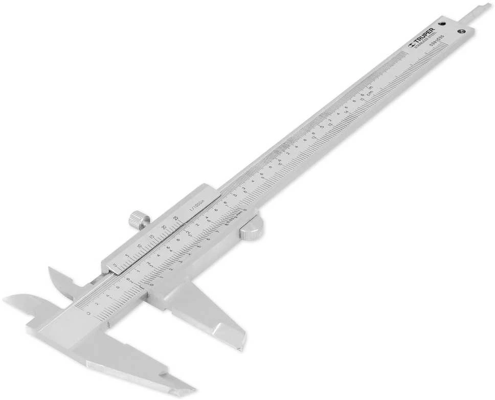 Slankmatis 150mm, nerūdijantis plienas, tikslumas 0.02mm Truper®