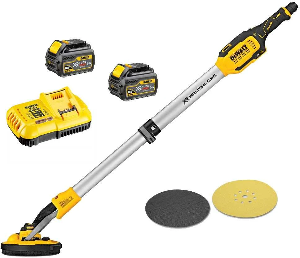 Šlifuoklis sienoms DeWalt DCE800T2-QW; 18 V; 2x6,0 Ah akum.