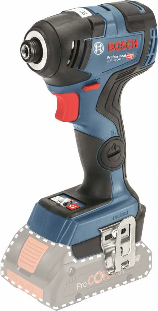 Bosch Akumuliatorinis smūginis suktuvas GDR 18V-200 C, be akumuliatoriaus ir kroviklio