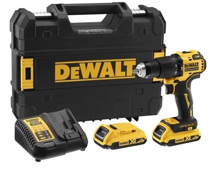 Dewalt 18V XR Kompaktiškas bešepetėlinis smūginis suktuvas-gręžtuvas DCD709D2T-QW
