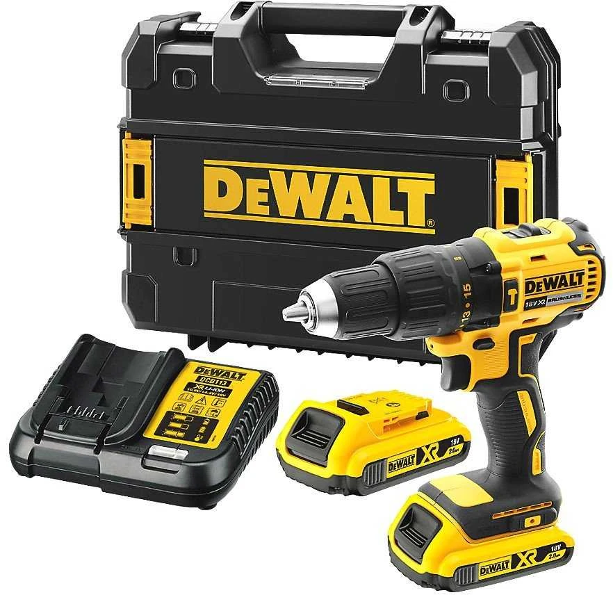 Grąžtas Smūginis suktuvas-gręžtuvas DeWalt DCD778D2T-QW; 18 V; 2x2,0 Ah akum.
