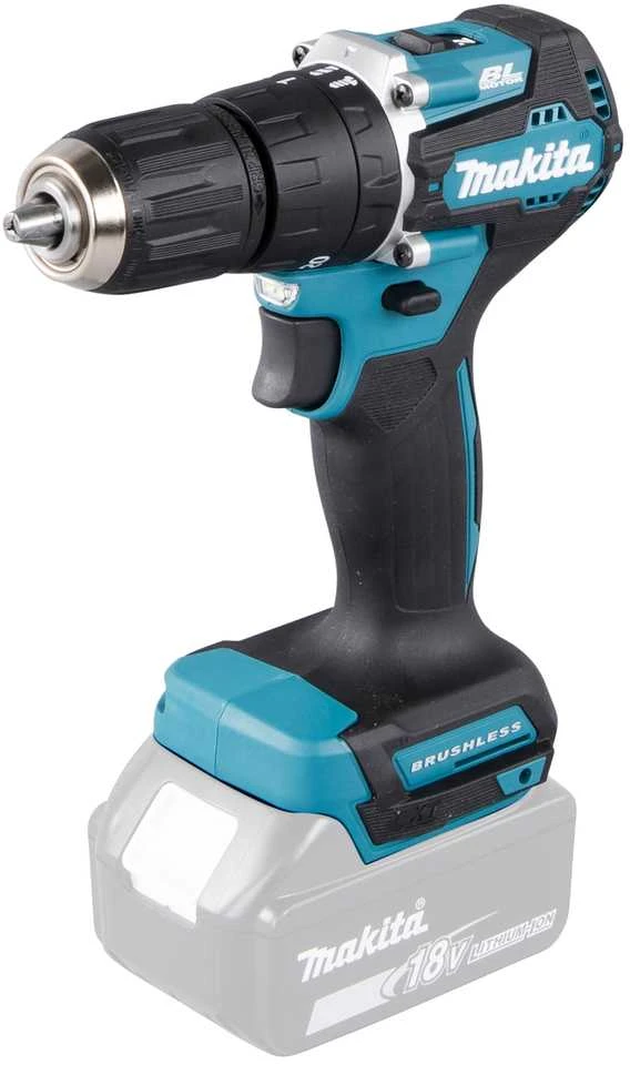 Makita DHP487Z Akumuliatorinis smūginis gręžtuvas 18V, 40/23NM, BL-motor, Be akumuliatorių ir kroviklio!