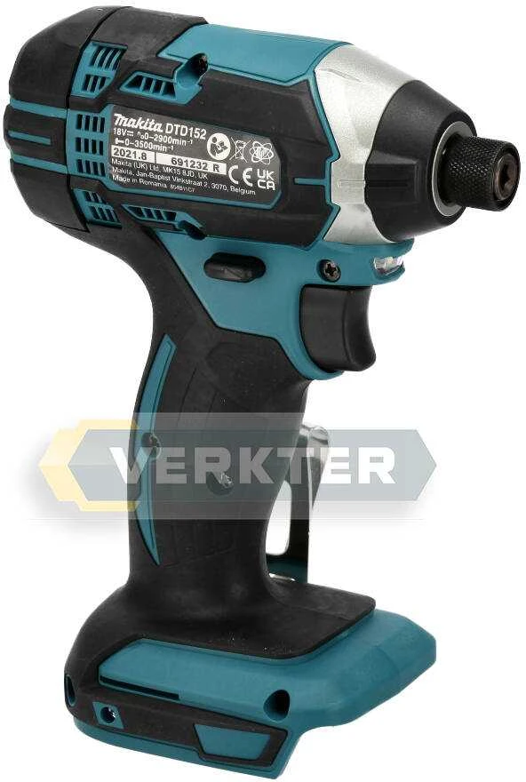 Makita DTD152Z Akumuliatorinis smūginis suktuvas, 18 V,Li-ion 165 Nm, LED, Be akumuliatorių ir kroviklio!
