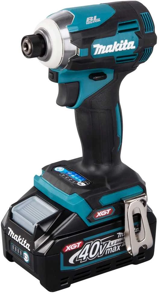 Makita TD001GM201 Smūginis suktuvas XGT, 1/4", 220Nm, bešepetėlinis variklis, 2X4,0Ah, greitasis kroviklis; MAKPAC lagaminas