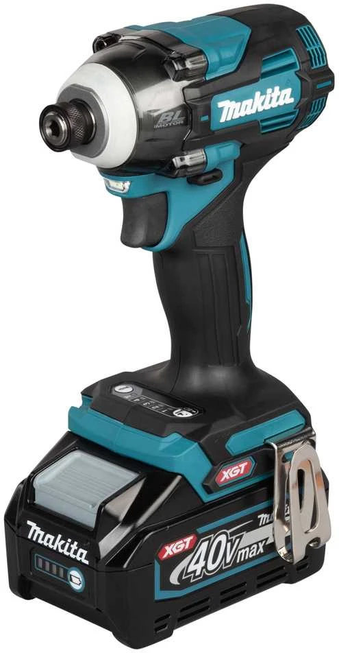 Makita TD004GZ Smūginis suktuvas XGT, 1/4", 230Nm, bešepetėlinis variklis, "Z" versija - komplektuojamas be akumuliatoriaus ir kroviklio