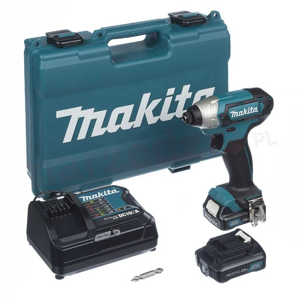 Makita Akumuliatorinis smūginis suktuvas TD110DSAE 10,8V 2.0 Ah. 110 Nm, 1/4" hex