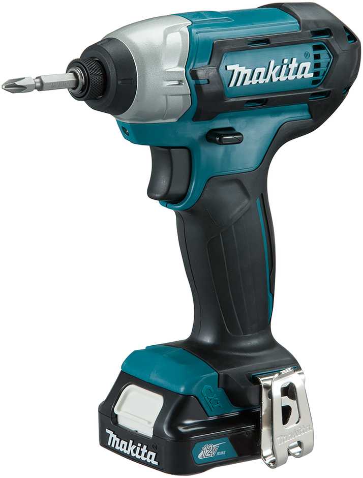 Makita TD110DSAJ Akumuliatorinis smūginis suktuvas, 12V MAX, 2x2,0 Ah Li-ion 110 Nm, 1,0kg, 1/4", LED, MAKPACK
